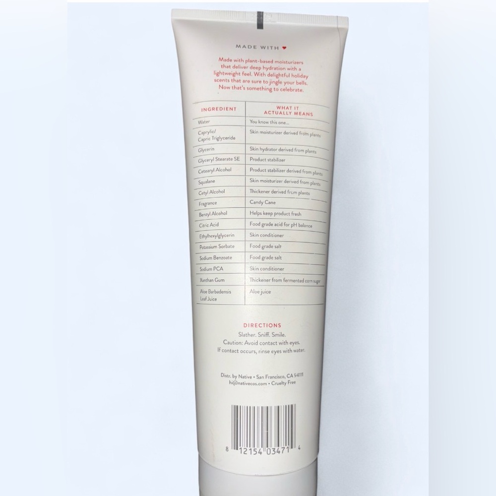 Native Candy Cane Body Lotion (12 oz) - Picture 3 of 5
